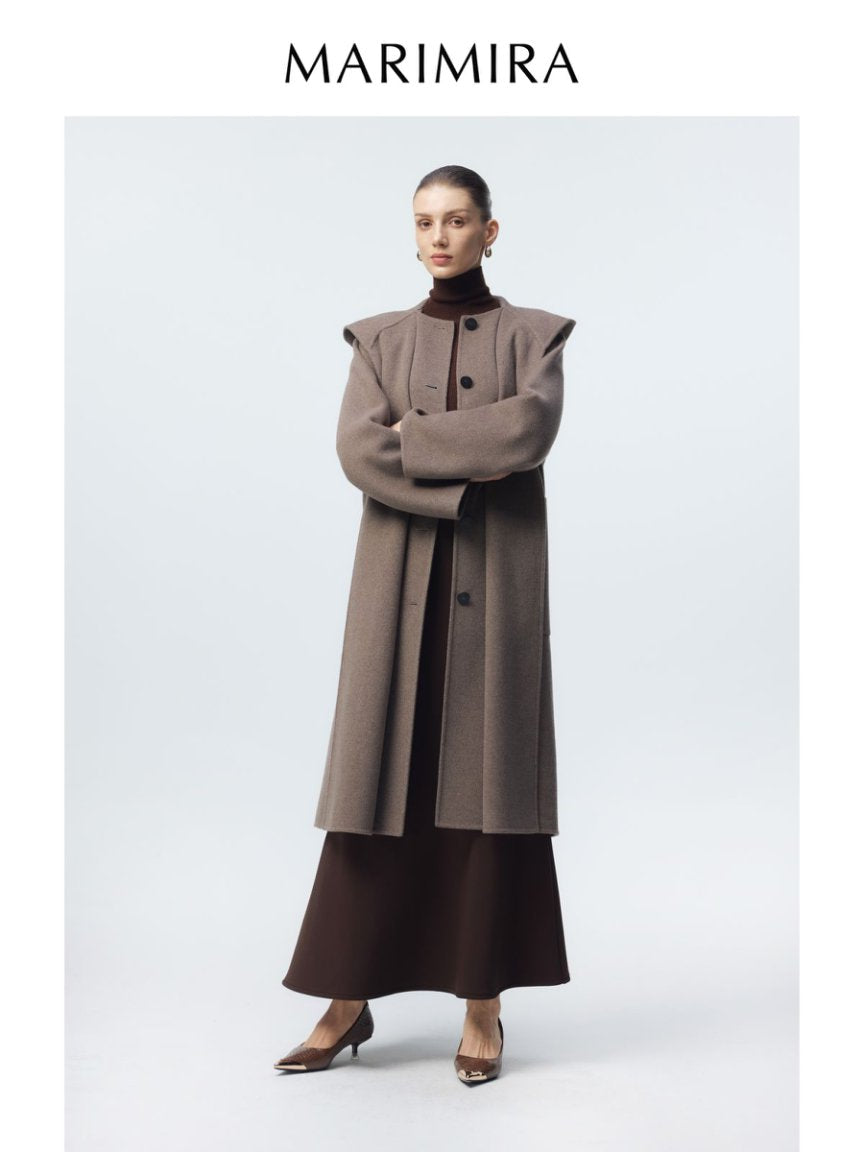 Dark gray long coat