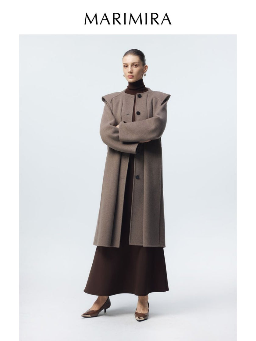 Dark gray long coat