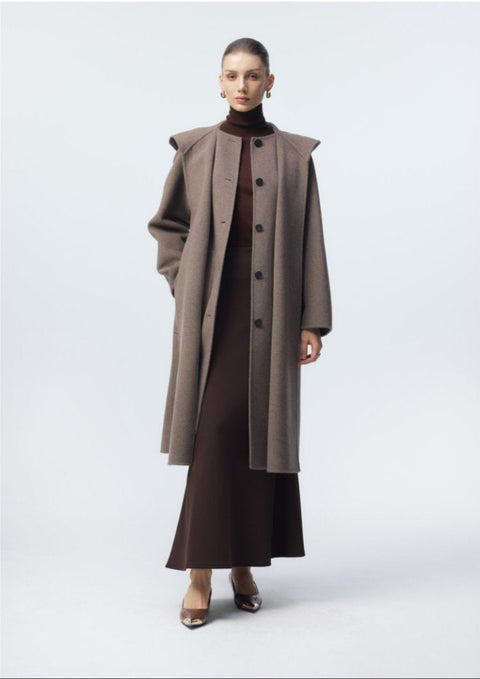 Dark gray long coat
