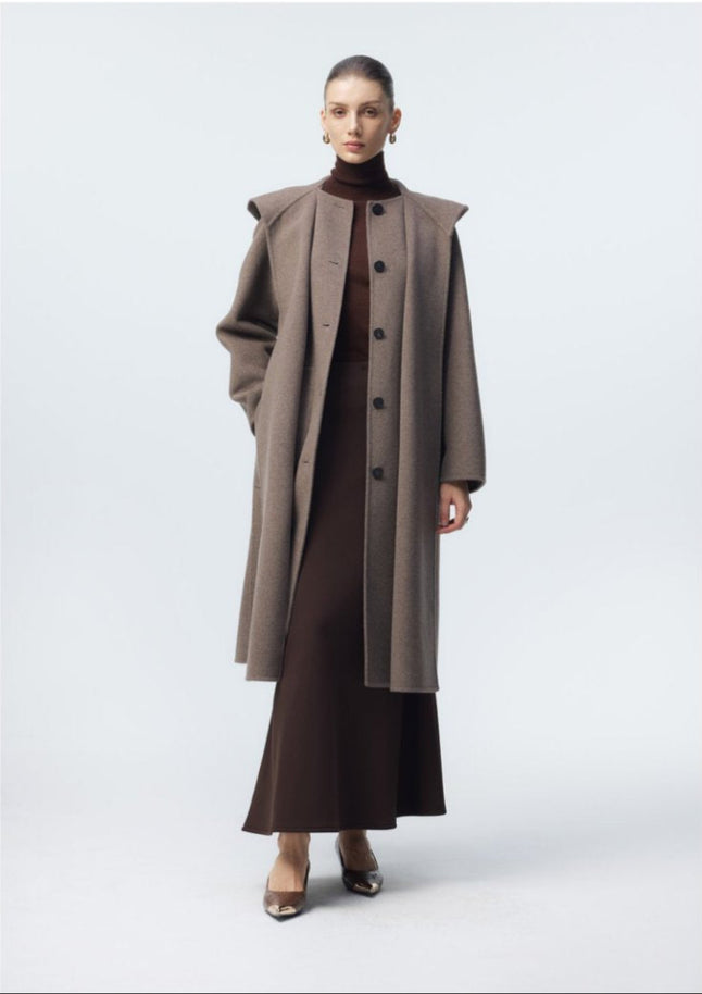 Dark gray long coat