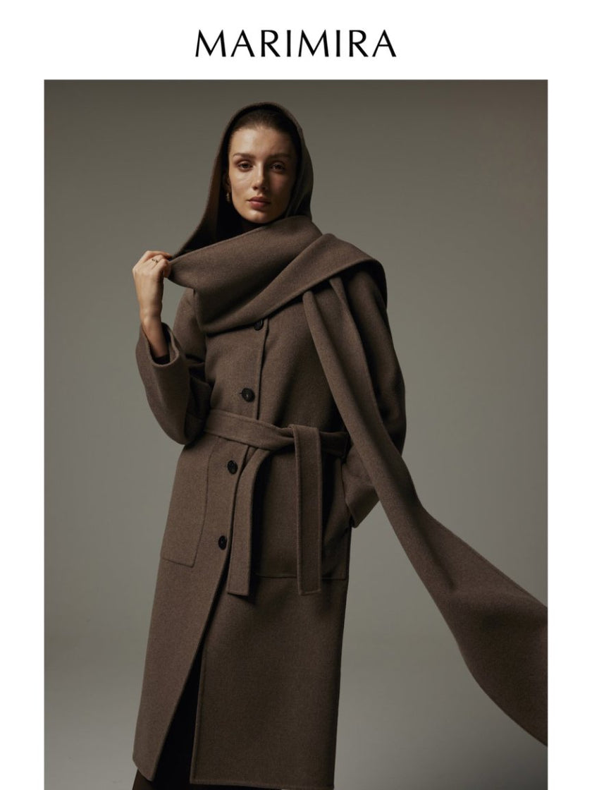 Dark gray long coat