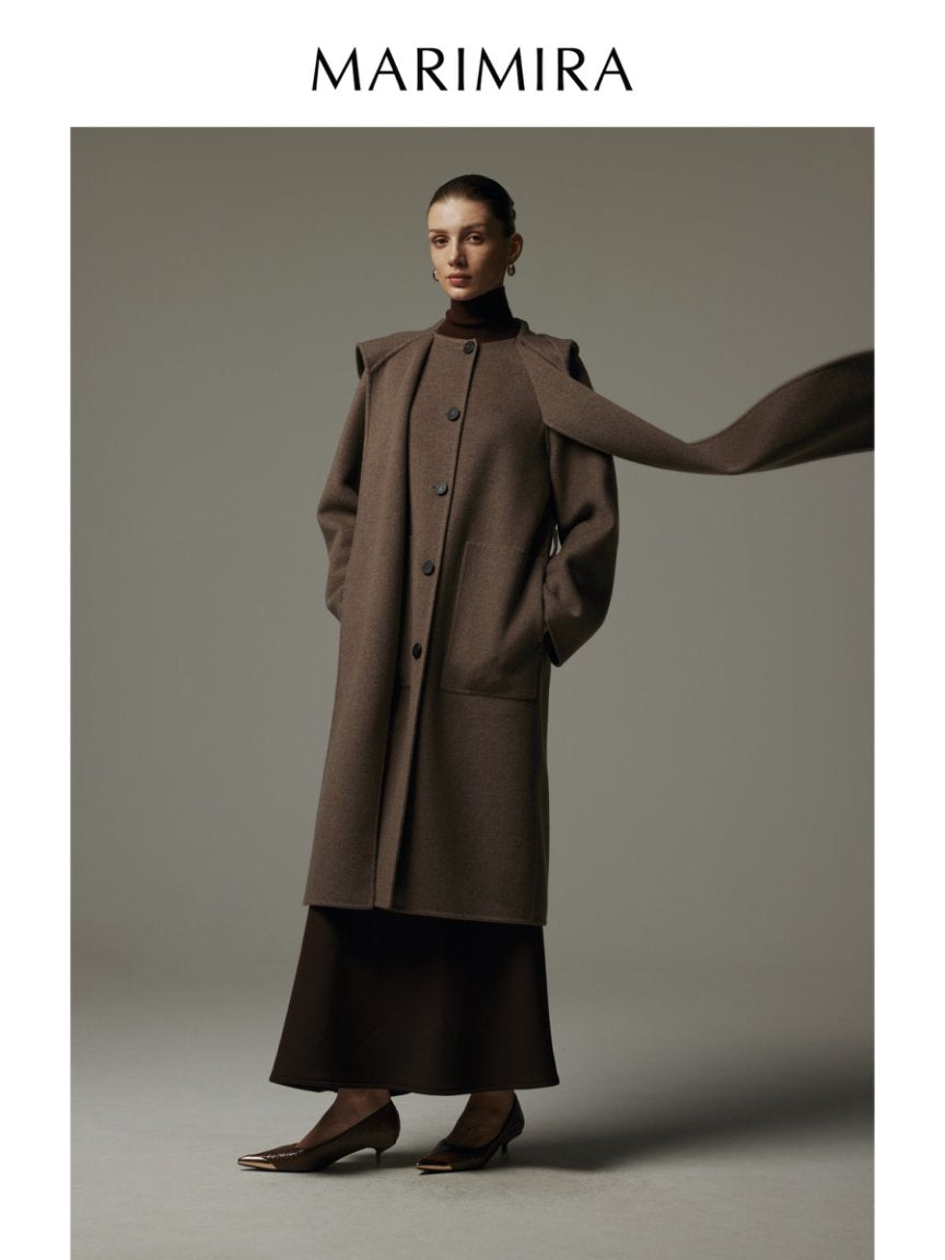 Dark gray long coat